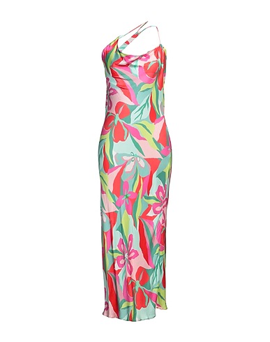 SISTERS Vestito lungo Verde 100% Viscosa