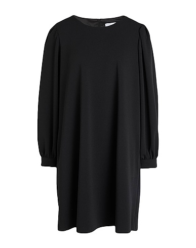 TROIS FLEURS Short dress Black 96% Polyurethane, 4% Elastane