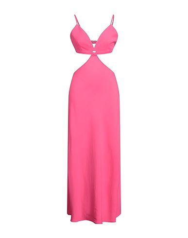 VICOLO Long dress Magenta 80% Viscose, 20% Linen