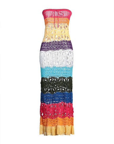 MATIMI Long dress Fuchsia 100% Cotton