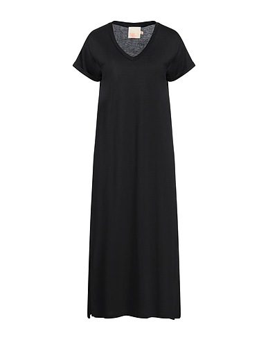 ABSOLUT CASHMERE Midi dress Black 70% Lyocell, 30% Cotton