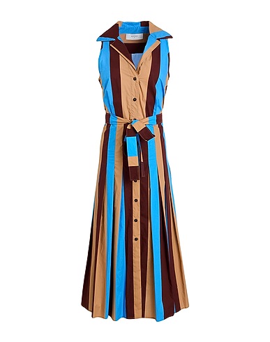 BEATRICE .B Midi dress Azure 100% Cotton