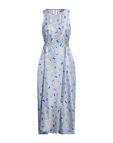 LE SARTE PETTEGOLE Midi dress Light blue 100% Silk
