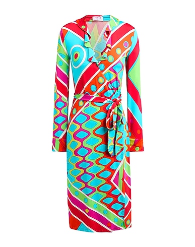 PUCCI Wrap dress 95% Viscose, 5% Elastane