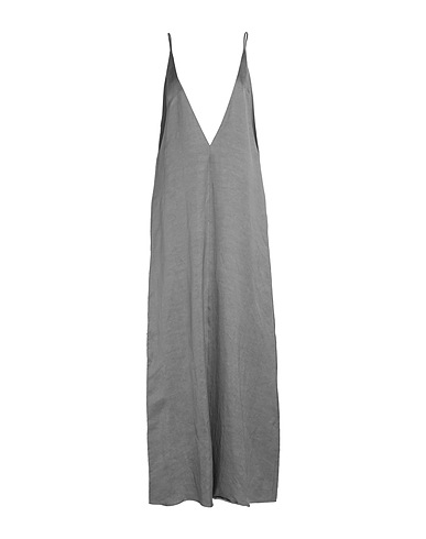 ALYSI Vestito lungo Piombo 62% Lino, 38% Cupro