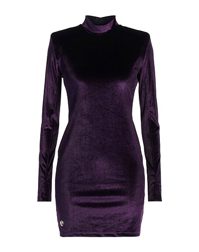 PHILIPP PLEIN Sheath dress Dark purple 95% Polyester, 5% Elastane