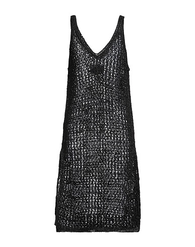 DRAGON DIFFUSION Midi dress Black Leather