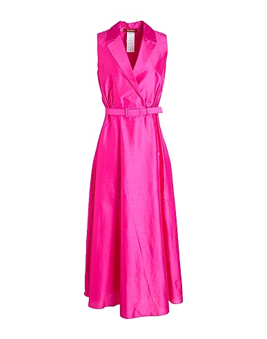 MAX MARA STUDIO Long dress Fuchsia 100% Silk