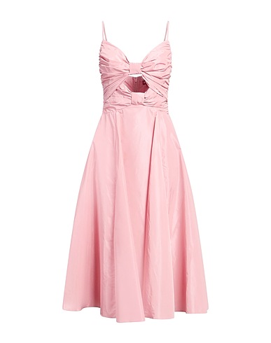 STAUD Midi dress Pink 100% Polyester