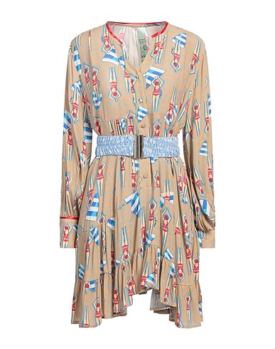 IL THE' DELLE 5 Shirt dress Mustard 100% Viscose