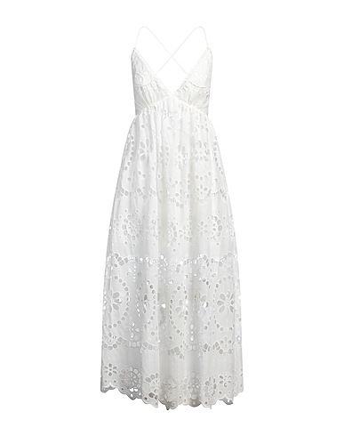 ZIMMERMANN Long dress White 100% Cotton, Polyester