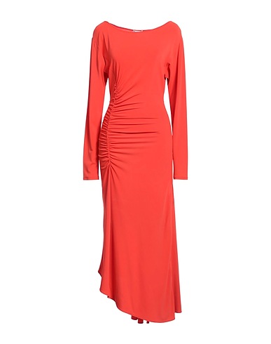 PATRIZIA PEPE Long dress Orange 75% Acetate, 20% Polyamide, 5% Elastane