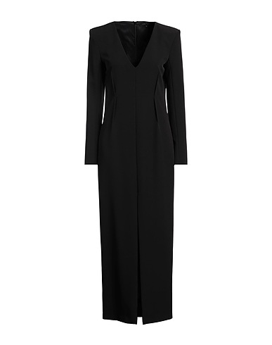 PATRIZIA PEPE SERA Long dress Black 94% Polyester, 6% Elastane