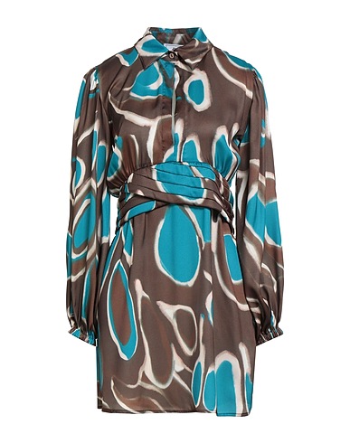 JIJIL Vestito chemisier Marrone 100% Poliestere