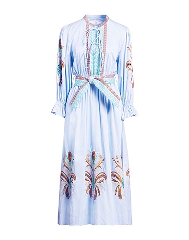 LUG VON SIGA Vestito midi Celeste 100% Cotone