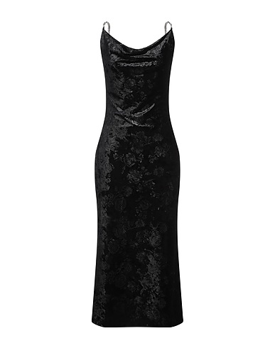 GUESS Long dress Black 94% Polyester, 6% Elastane