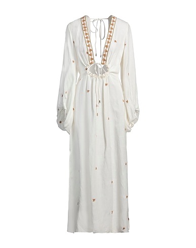 LUG VON SIGA Long dress Off white 58% Linen, 42% Cupro