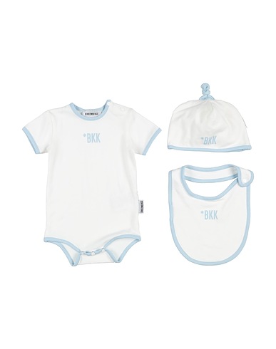 BIKKEMBERGS Baby accessories set White 95% Cotton, 5% Elastane