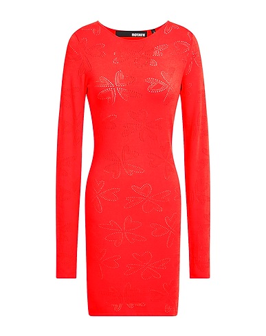 ROTATE BIRGER CHRISTENSEN Sheath dress Red 72% Viscose, 28% Polyester
