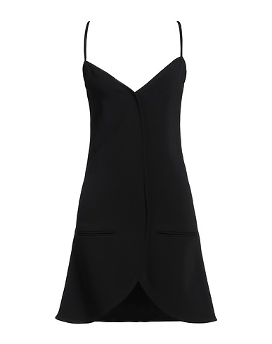 COURRÈGES Short dress Black 98% Viscose, 2% Elastane