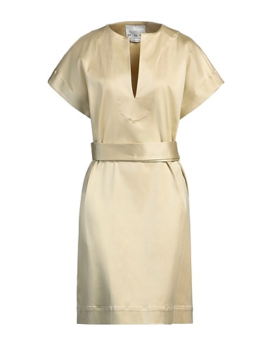 SA SU PHI Sheath dress Beige 59% Silk, 37% Cotton, 4% Elastane