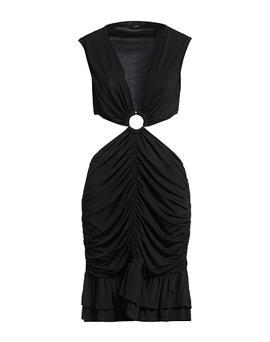 JUST CAVALLI Short dress Black 95% Viscose, 5% Elastane