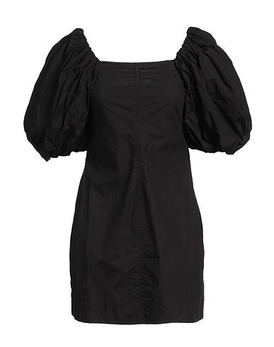 GANNI Sheath dress Black 100% Organic cotton