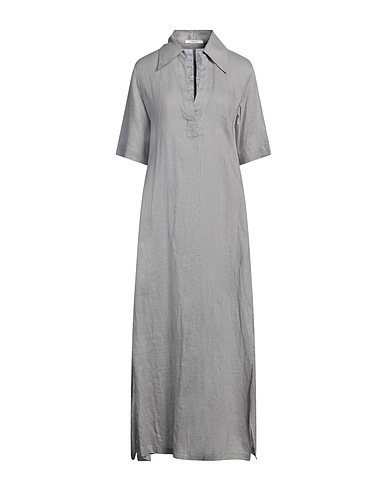 KANGRA Long dress Light grey 100% Linen