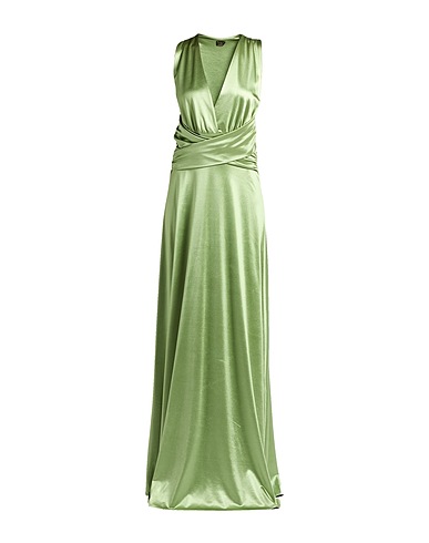 SISTE'S Long dress GOLD CAPSULE Light green 96% Polyester, 4% Elastane