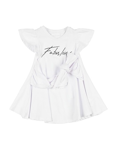 FUN & FUN Vestido para bebé  White 95% Cotton, 5% Elastane