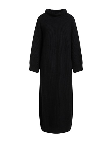 ANTONELLI Vestito in Maglia Nero 70% Lana Vergine, 20% Seta, 10% Cachemire