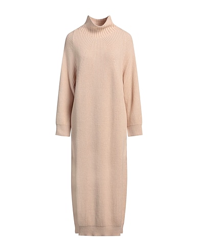 ANTONELLI Knit dress Beige 70% Virgin Wool, 20% Silk, 10% Cashmere