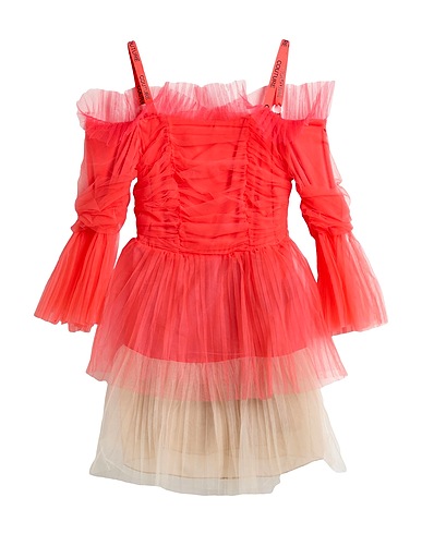 FUN & FUN Dress Coral 92% Polyester, 8% Elastane