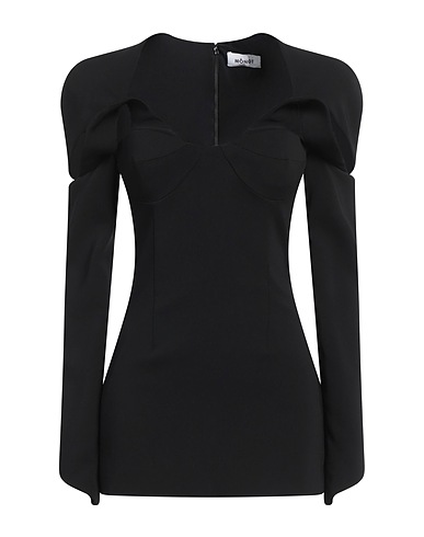 MÔNOT Sheath dress Black 82% Triacetate, 18% Polyester