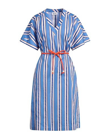 NIŪ Midi dress Azure 97% Cotton, 3% Elastane