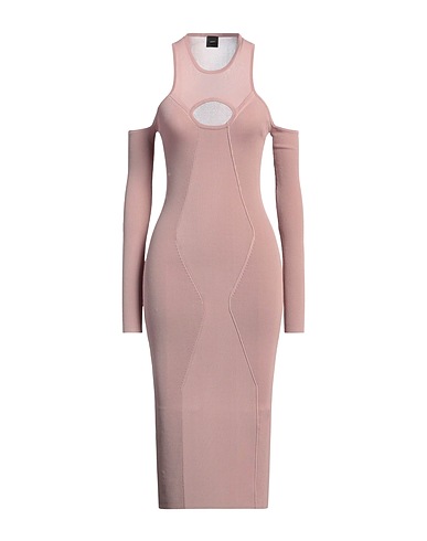 PINKO Midi dress Blush 65% Viscose, 33% Polyamide, 2% Elastane