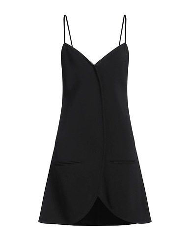 COURRÈGES Vestito corto Nero 98% Viscosa, 2% Elastan