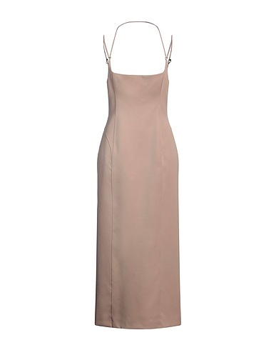 THE ATTICO Vestito lungo Beige 100% Lana Vergine