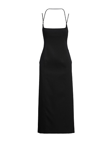 THE ATTICO Vestito lungo Nero 100% Lana Vergine