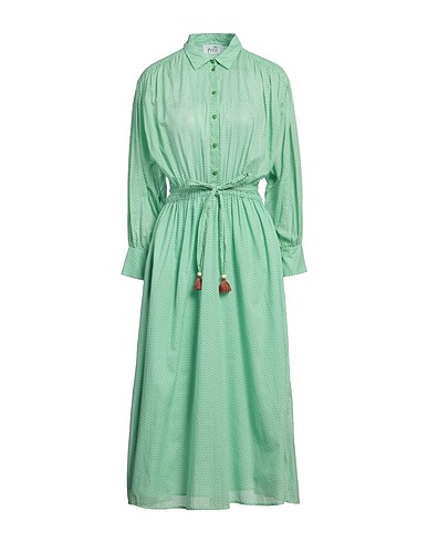NIŪ Midi dress Light green 100% Cotton