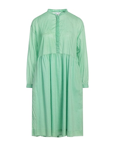 NIŪ Vestito chemisier Verde chiaro 100% Cotone