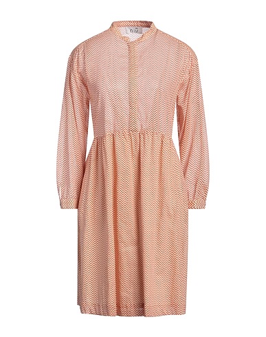NIŪ Vestito chemisier Cipria 100% Cotone