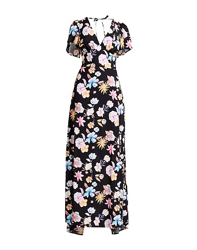 MAR DE MARGARITAS Long dress NERO 100% Viscose