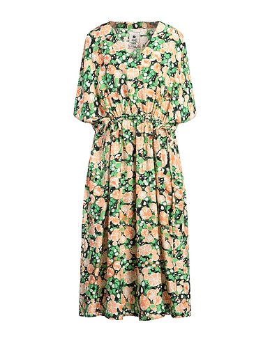 AN AN LONDREE Midi-Kleid Grün 100% Seide