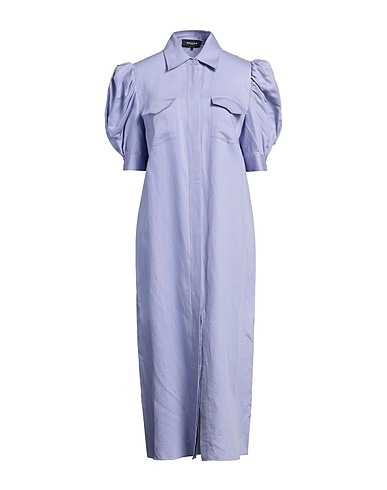 ROCHAS Midi dress Lilac 63% Rayon, 37% Linen