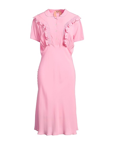 N°21 Midi dress Pink 69% Acetate, 31% Silk
