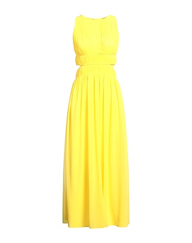 PATRIZIA PEPE Long dress Yellow 100% Polyester