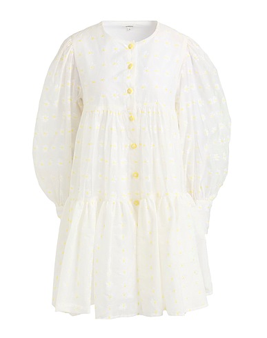 MANOUSH Shirt dress White 100% Polyester