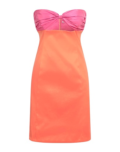 FLAVIA MARDI Sheath dress Salmon pink 50% PES, 45% Polyamide, 5% Elastane