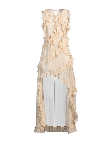 SUOLI Short dress Beige 70% Viscose, 30% Polyamide